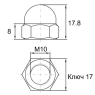 DIN1587-M10 А2